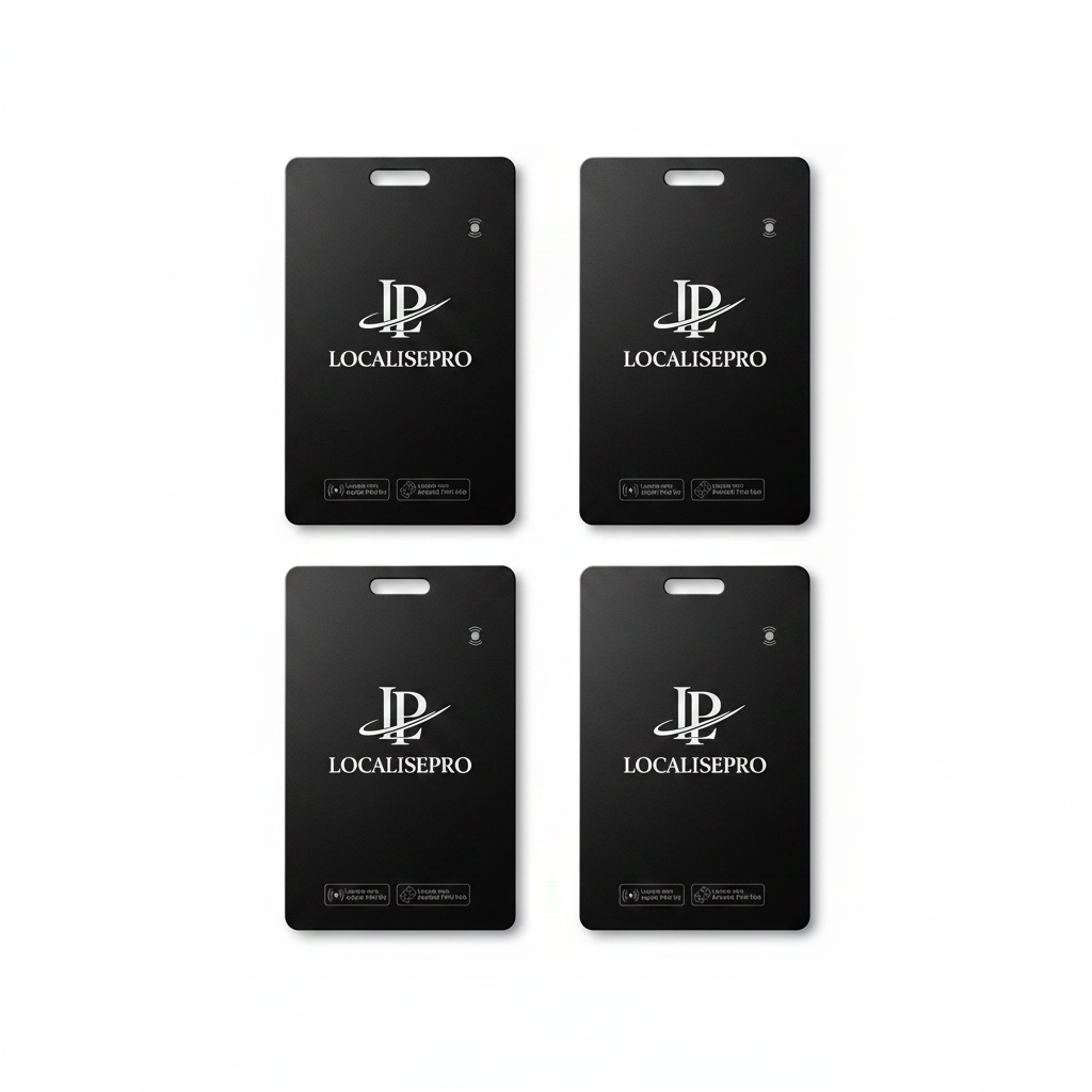 4xLocalisePro - Pack de 4 trackers ultra-fins