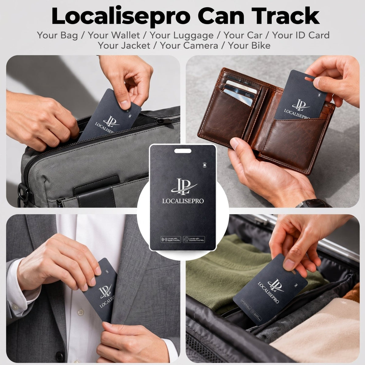 LocalisePro Card: the 1.8mm Ultra-Thin Smart Wallet Tracker - Localisepro